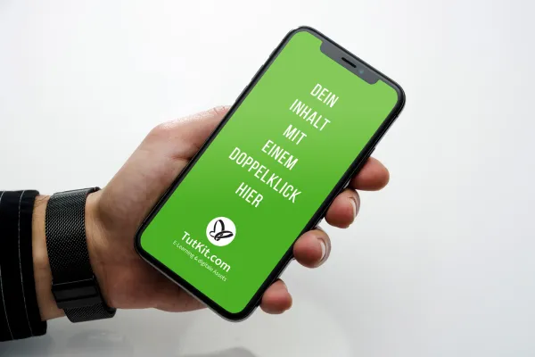 Mockup per smartphone, cellulare, iPhone X.
