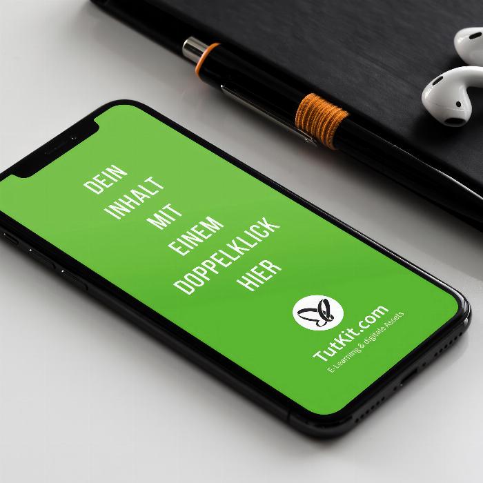 Mockups con smartphones, iPhones, teléfonos móviles - escenas para sitios web y aplicaciones móviles