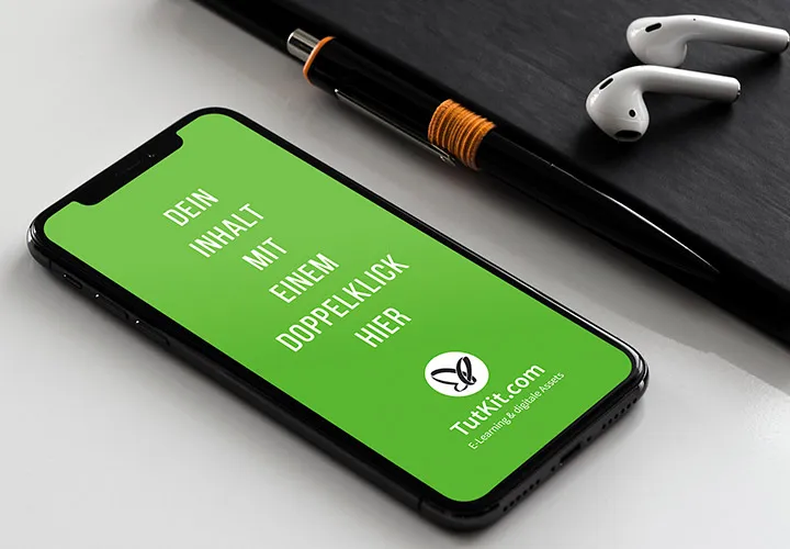 Mockups med smartphones, iPhones, mobiltelefoner - scener til mobile hjemmesider & apps