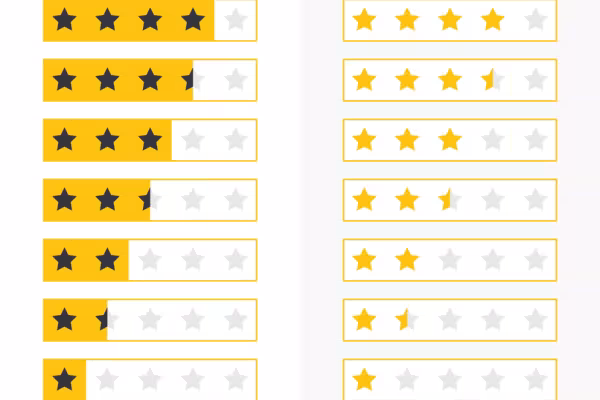 Étoiles : tout à fait classique dans un cadre.