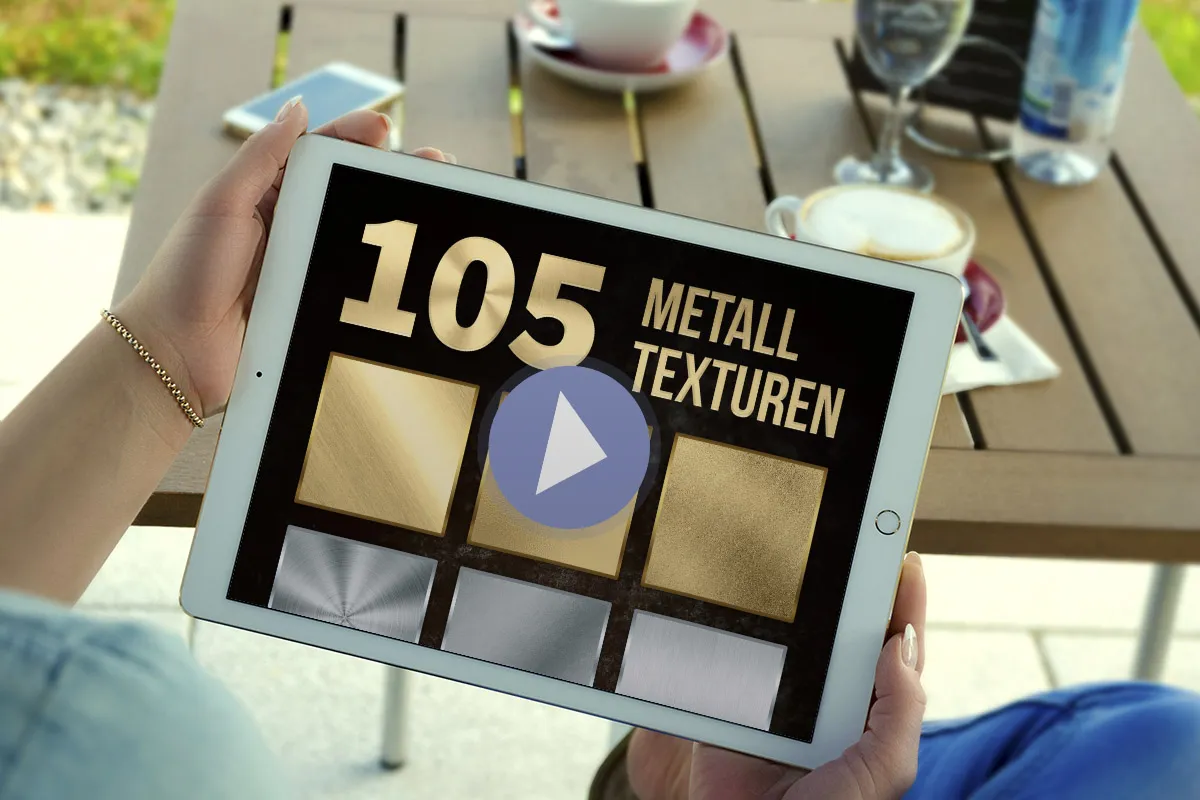 Video tutorial: How to use the metal textures in Photoshop