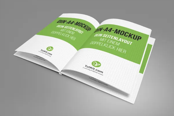 Mockup für Hardcover-Buch