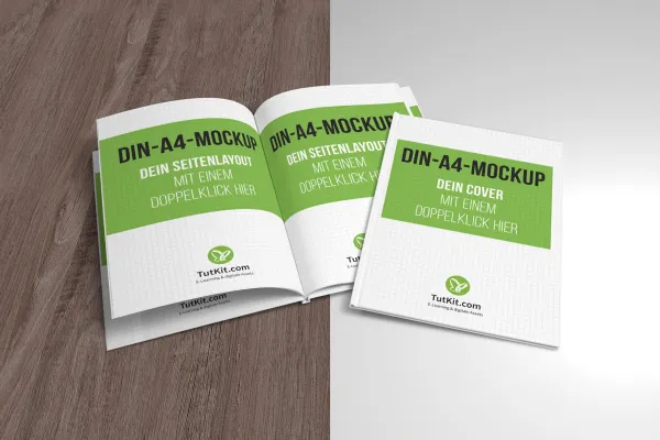 Mockup für Hardcover-Buch