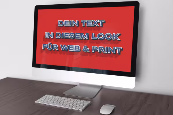 Vintage tarzında grafik stille hazırlanmış metinli monitör.