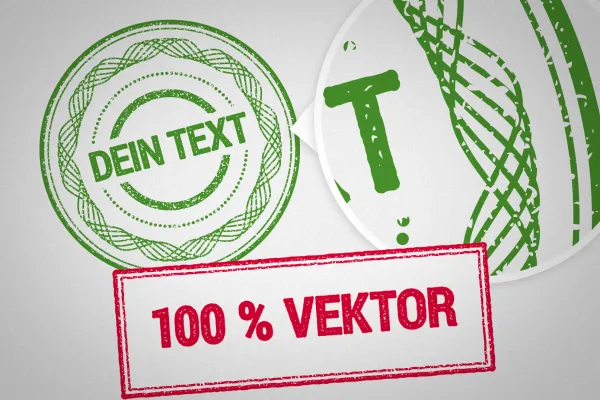 Pieczątki, które zostały stworzone za pomocą stylu graficznego.