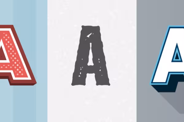 Illustrator için indirilebilecek 5 grafik stili örnekleri.