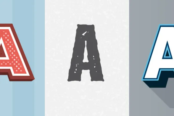 Przykłady 5 stylów graficznych do pobrania dla programu Illustrator.