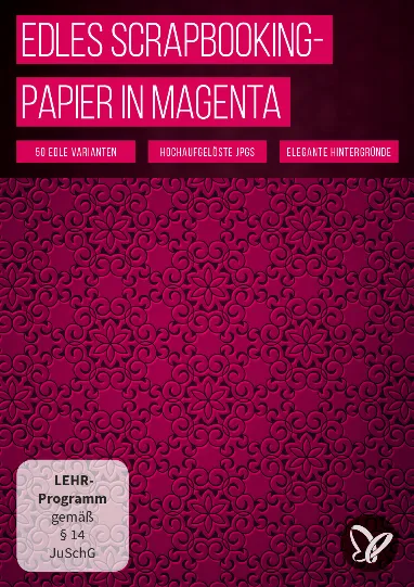 Edles Scrapbooking-Papier in Magenta zum Ausdrucken