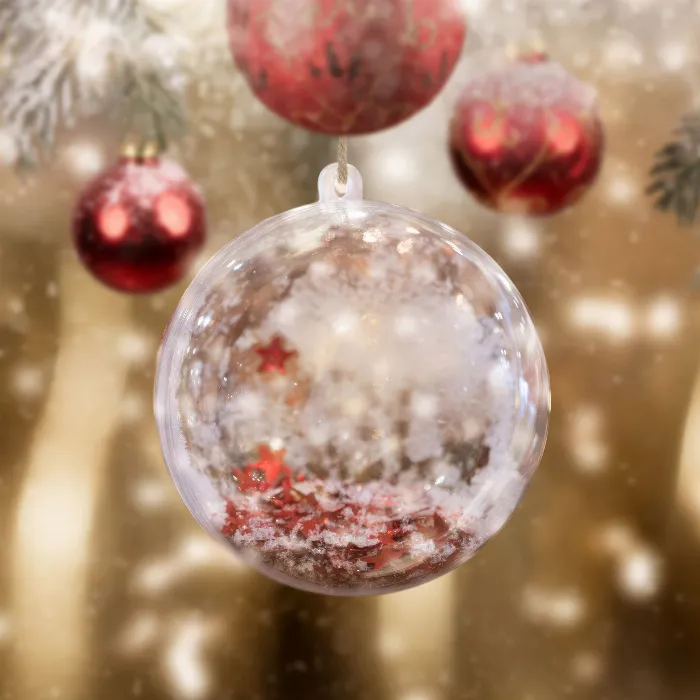 Fotos von Weihnachtskugeln für zauberhafte Bilder und Weihnachtsgrüße