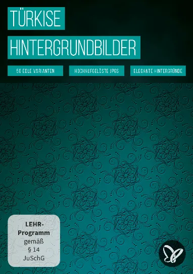 50 türkise Hintergrundbilder mit feinster Ornamentik