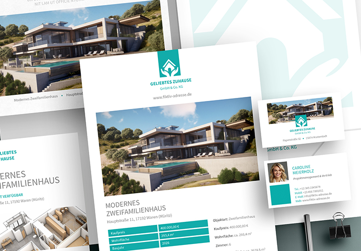 Elegante diseño corporativo para empresas inmobiliarias y estudios de arquitectura
