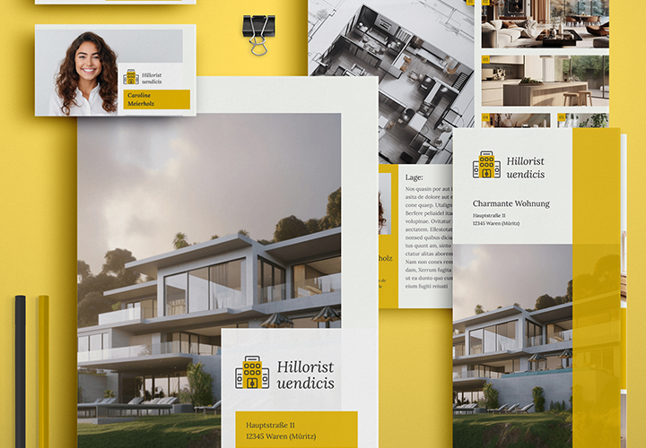 Marketing inmobiliario: plantillas de diseño corporativo de alta calidad