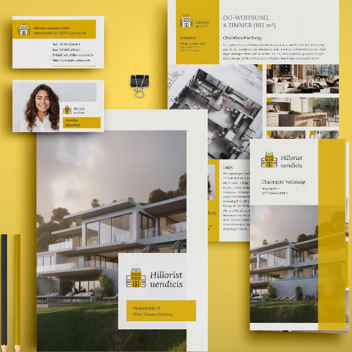 Marketing inmobiliario: plantillas de diseño corporativo de alta calidad