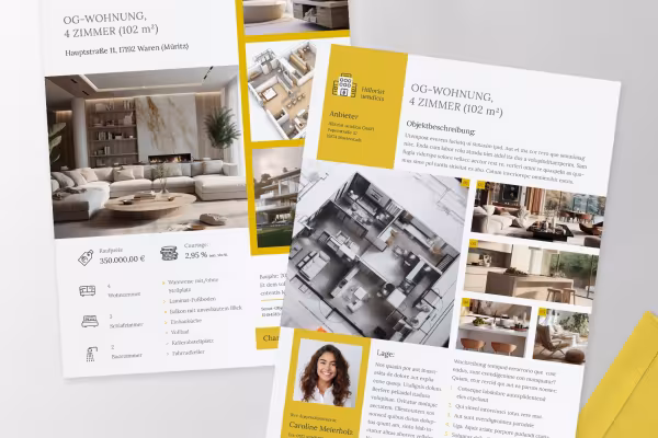 Plantillas de diseño corporativo para empresas inmobiliarias y estudios de arquitectura: Exposé