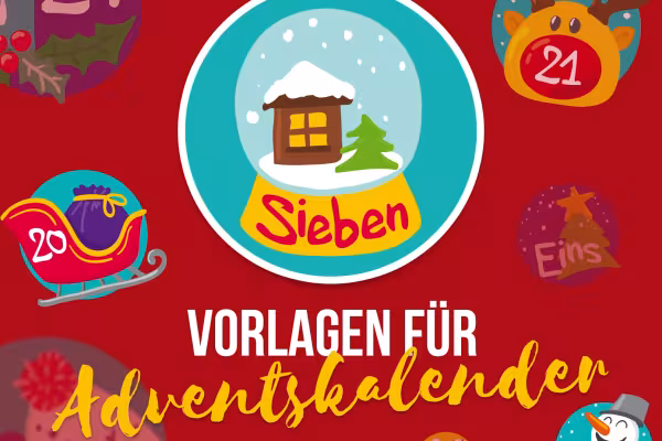 Zahlen für Adventskalender zum Ausdrucken