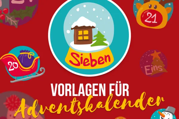 Zahlen für Adventskalender zum Ausdrucken