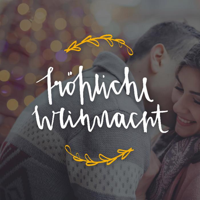 Festliche Handlettering-Vorlagen für Weihnachten und Neujahr