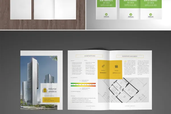 Mockup per brochure A4.