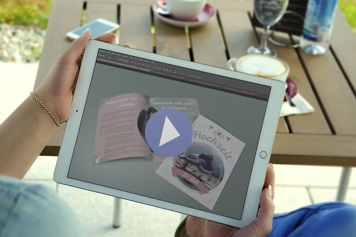 Mockups für A4-Broschüren in Photoshop anwenden