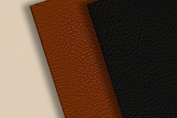 Leder-Texturen in verschiedenen Farben und mit unterschiedlicher Struktur