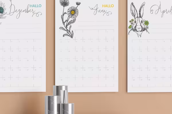 Cada página abre nuevas posibilidades: diseña un calendario de pared personalizado para 2027.