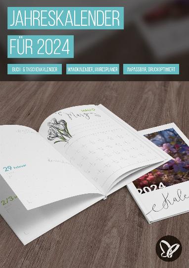 Jahreskalender 2024 zum Ausdrucken