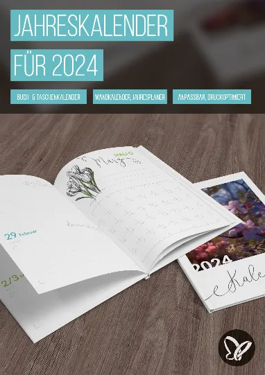Jahreskalender 2024 zum Ausdrucken