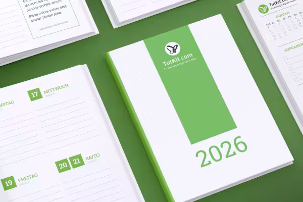 ¡Cada cita, cada tarea bajo control! ¡Con este calendario de libro organizas tu negocio!