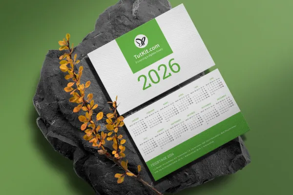 Perfekt für Portemonnaie und als Give-away – praktische Taschenkalender.