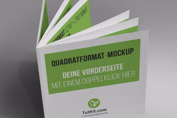 Mockup for square brochures