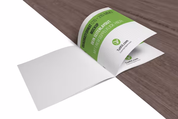 Mockup for square brochures