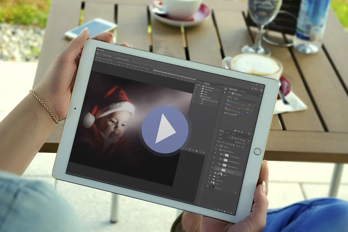 Video-vejledning til Photoshop-handlingen "Mystisk lys