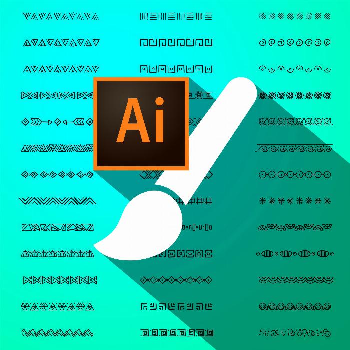 50 pinceles para Adobe Illustrator - adornos decorativos