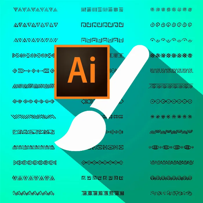 50 Pędzli dla Adobe Illustrator – ozdobne ornamenty.