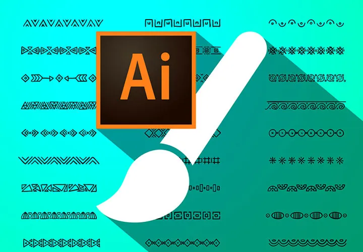 50 pinceaux pour Adobe Illustrator - ornements décoratifs