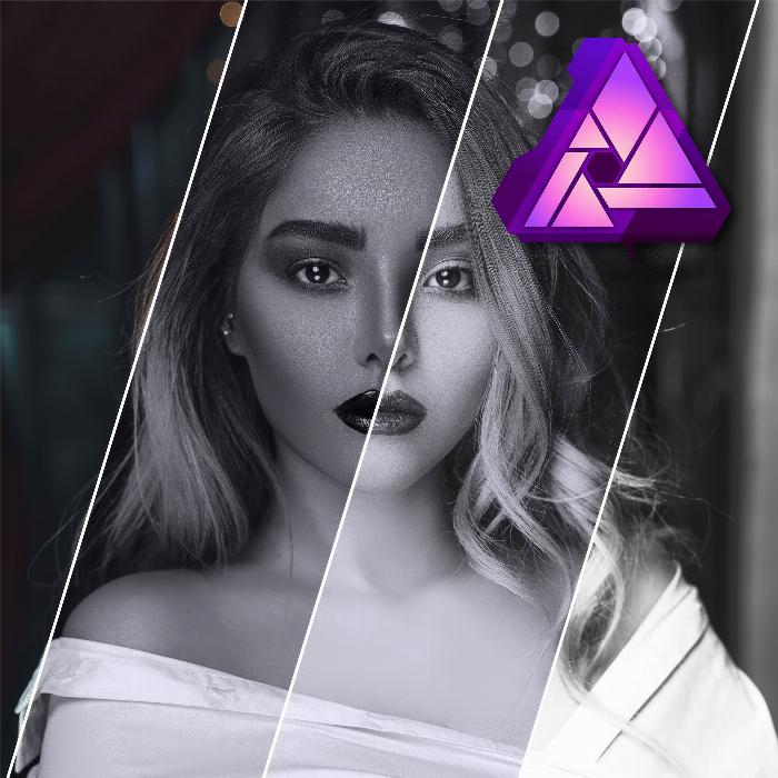 Affinity Photo macros - automatic black and white conversion and photo effects