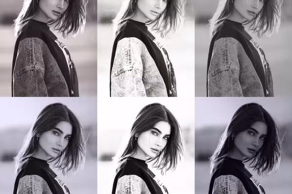 Black and white images created with Affinity Photo macros