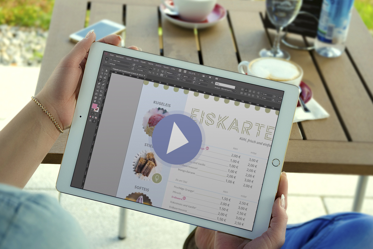 Videon ohje: Mukauta jäätikkökorttipohjat InDesignissa