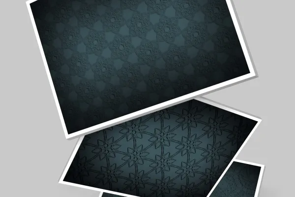 Three variants with background images in steel gray