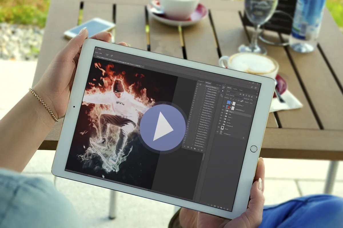 Video-Anleitung zur Photoshop-Aktion "Loderndes Feuer"
