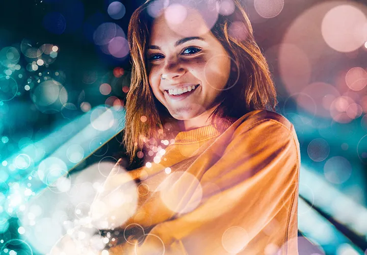 Magical bokeh overlays for glowing fantasy images and photo effects