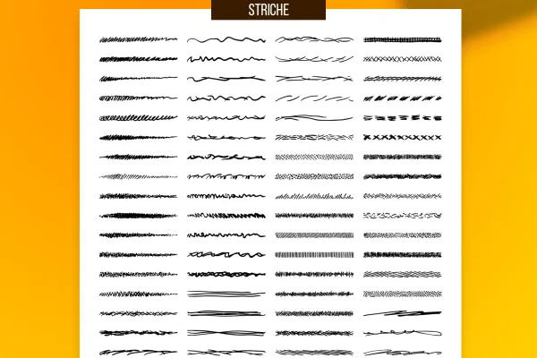 Προεπισκόπηση των 100 πινέλων Adobe Illustrator για σκιτσέ-στοιχειώδη έως καλλιτεχνικές διανυσματικές γραφικές.
