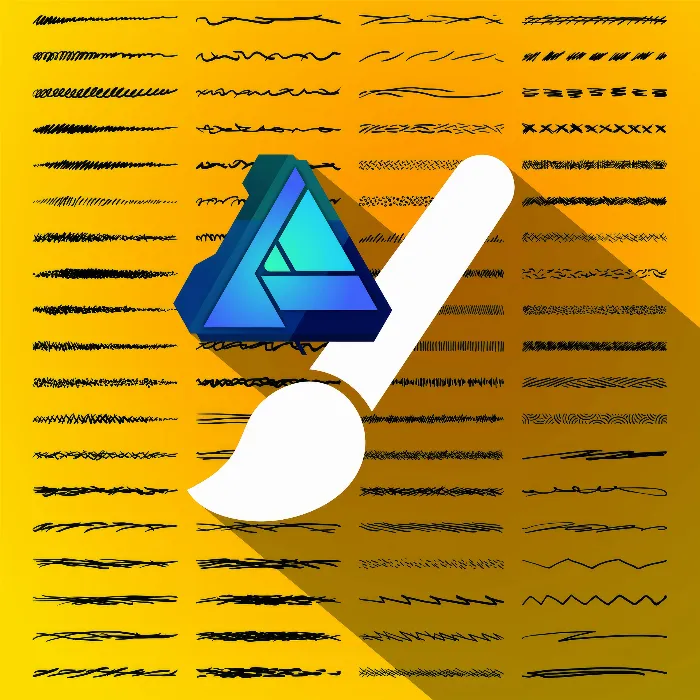 100 πινέλα Affinity Designer για διανυσματικές γραφικές με εμφάνιση σκιτσαρίσματος