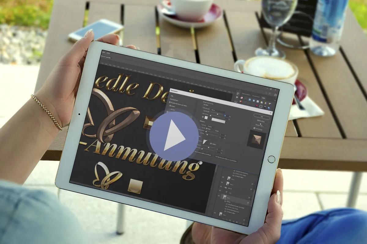 Video-Anleitung: So erzeugst du mit den Photoshop-Stilen beeindruckende Metalleffekte