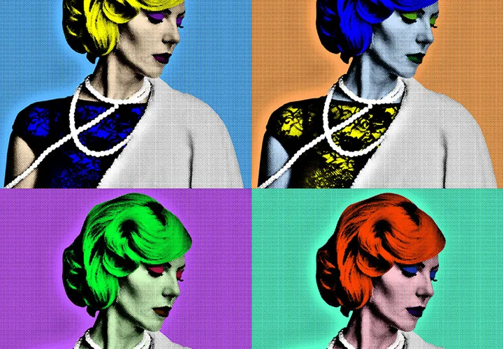 Photoshop-aktion "Pop Art": Look og animation