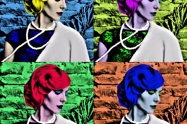 Ritratto in stile Pop Art