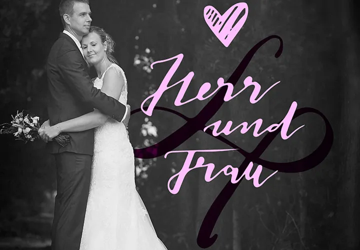 Hand lettering wedding: Loving lettering for the perfect day