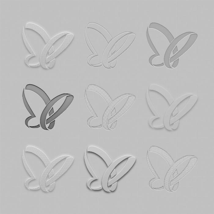 Photoshop-Stile: Transparenz, Relief und Prägung für Texte und Grafiken