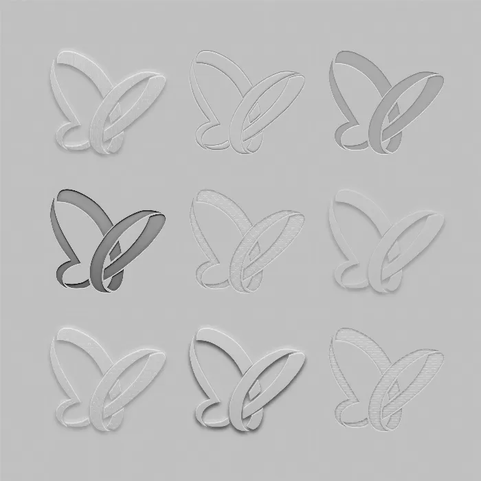 Photoshop-stiilid: läbipaistvus, reljeef ja pressimine tekstidele ja graafikutele