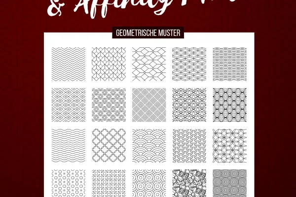 Vorschau auf die 30 Muster für Photoshop und Affinity Photo